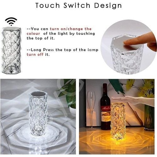 ByGufi Kişiye Özel Hediye Kristal Led Lamba