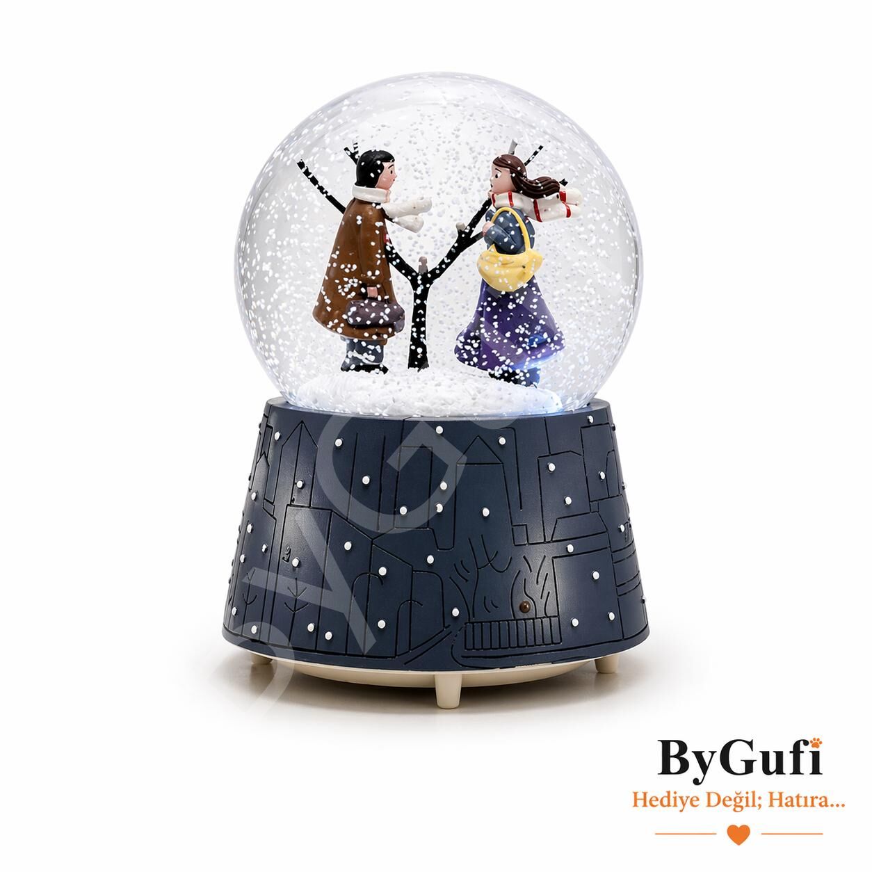 ByGufi Hediyelik Kış Masalı Kar Küresi