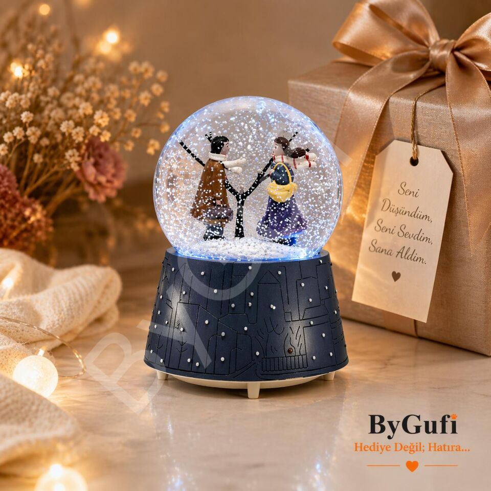ByGufi Hediyelik Kış Masalı Kar Küresi