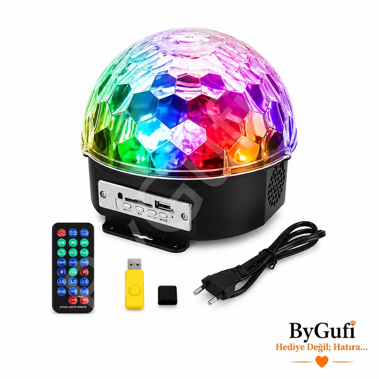 ByGufi Hediyelik Led Işıklı Disko Topu