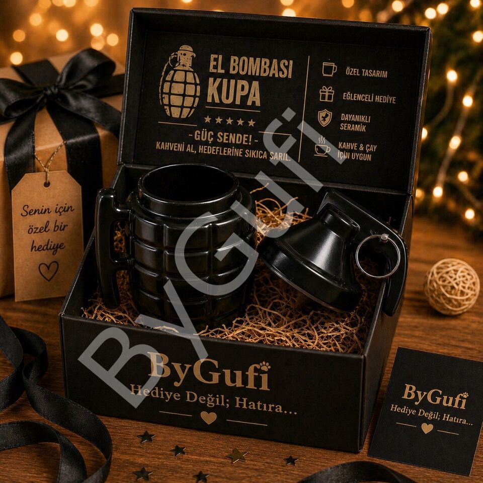 ByGufi Hediyelik El Bombası Kupa Bardak