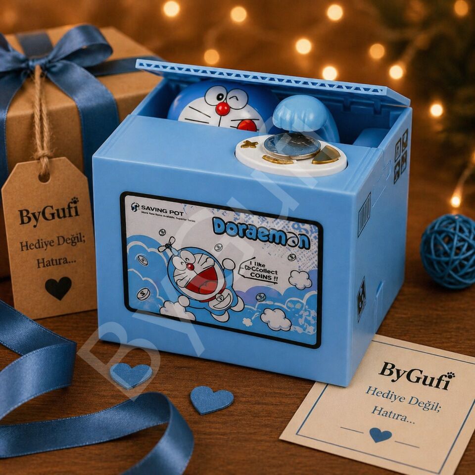 ByGufi Hediyelik Hırsız Doraemon Kumbara
