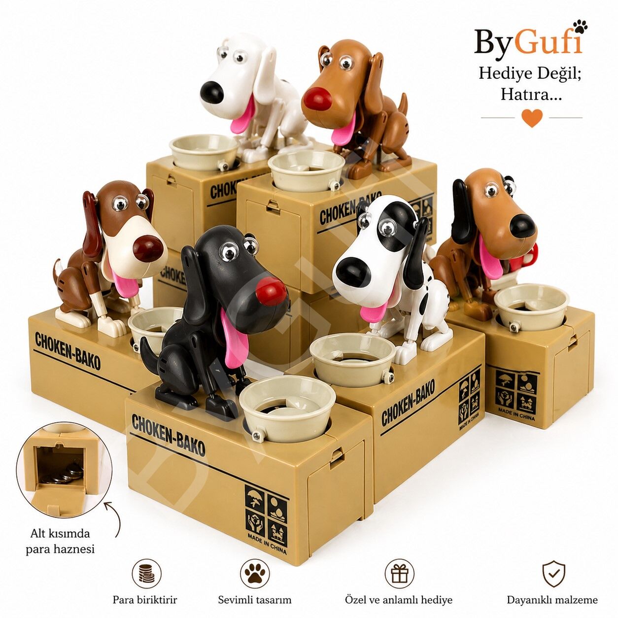 ByGufi Hediyelik Hırsız Köpek Kumbara