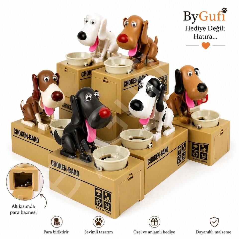 ByGufi Hediyelik Hırsız Köpek Kumbara