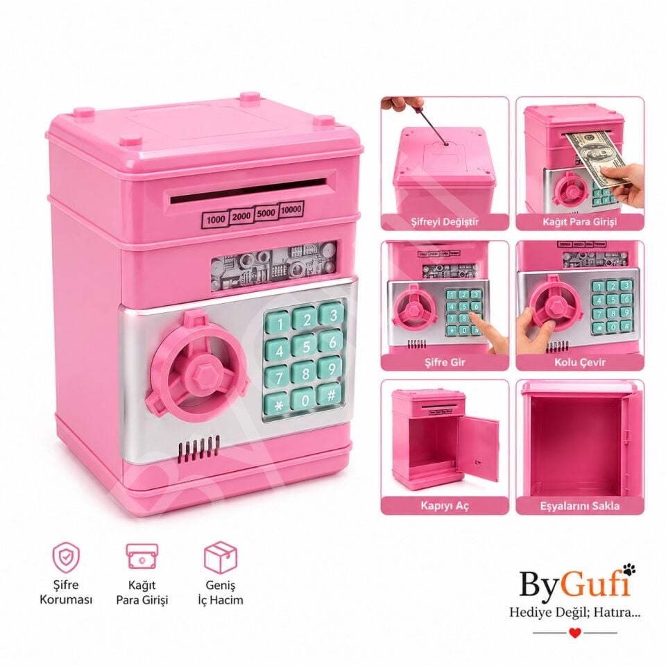 ByGufi Hediyelik Şifreli ATM Kumbara