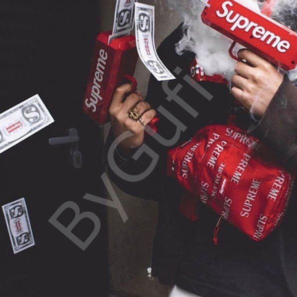ByGufi Hediyelik Supreme Gun Para Saçma Tabancası