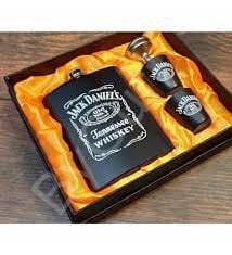 ByGufi Kişiye Özel Hediye Jack Daniels Matara Seti