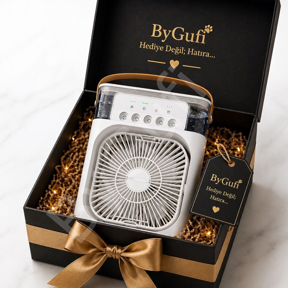 ByGufi Hediyelik Mini Klima Buzlu Fan