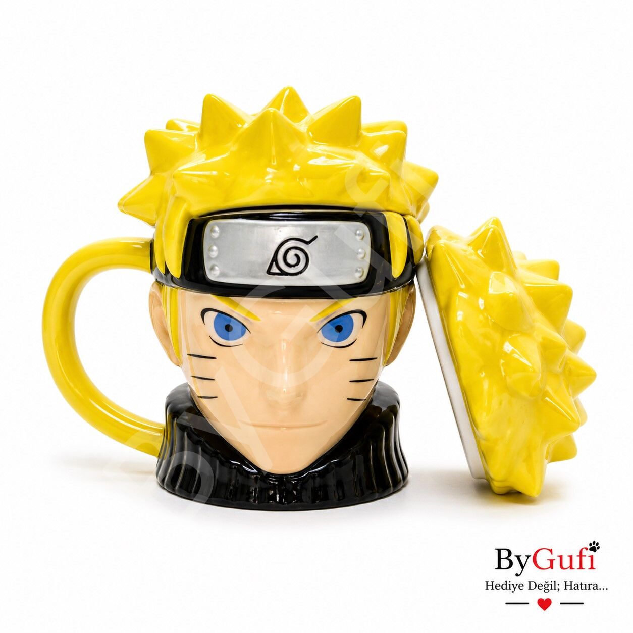 ByGufi Hediyelik Anime Naruto 3D Head Kupa