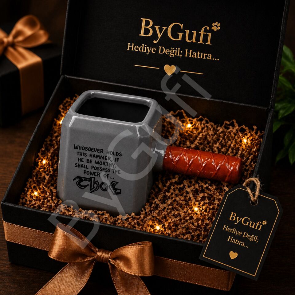 ByGufi Hediyelik Thor Çekiç Kupa