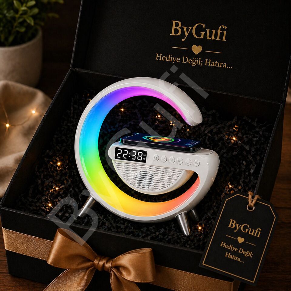 ByGufi Hediyelik G Şeklinde Şarjlı Masa Lambası