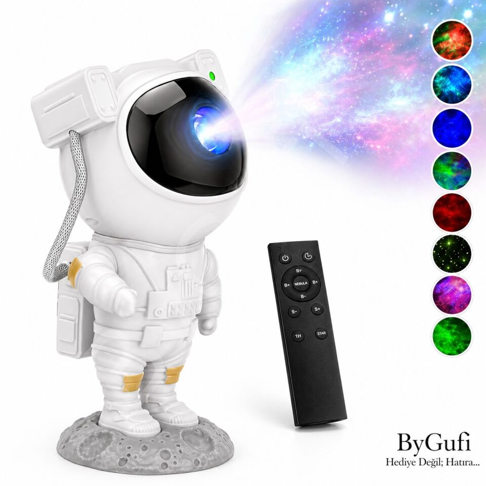 ByGufi Hediyelik Astronot Projektör