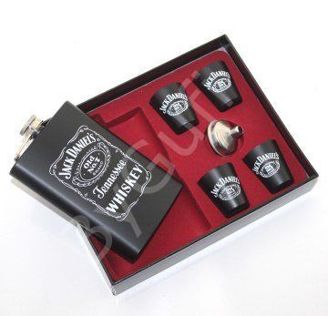ByGufi İsme Özel Hediyelik Jack Daniels Matara Seti