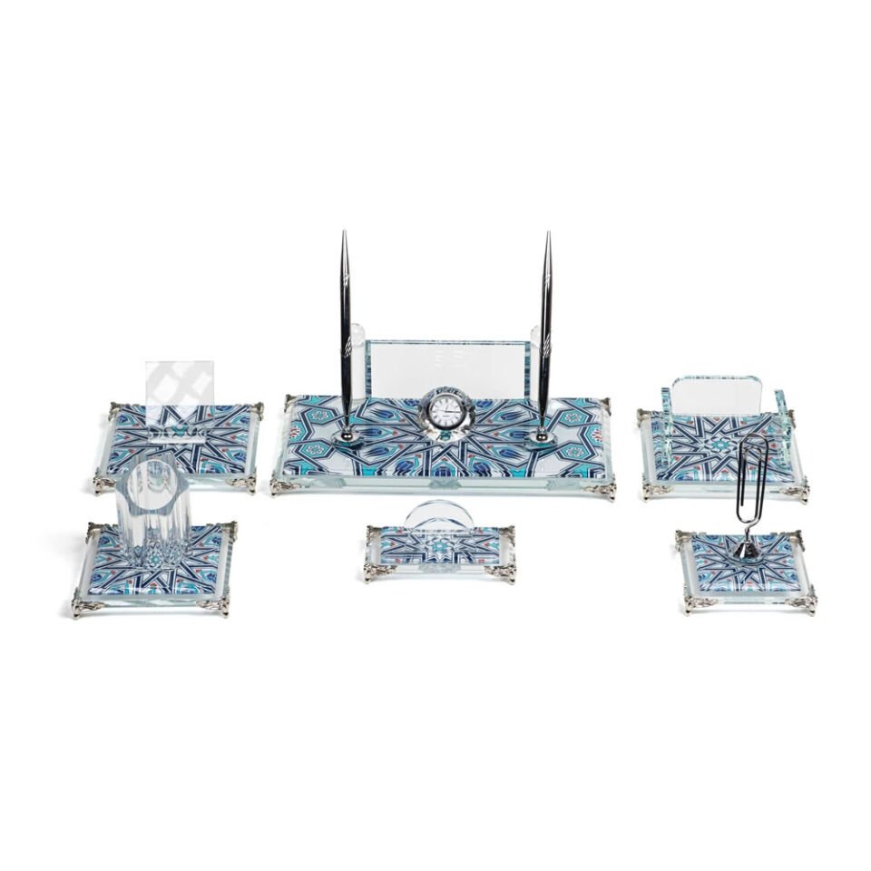 ByGufi Kişiye Özel Hediye Ebru Masa Sümen Seti