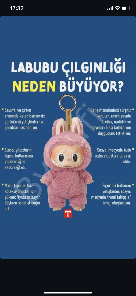 ByGufi Labubu Peluş Oyuncak Hediyelik